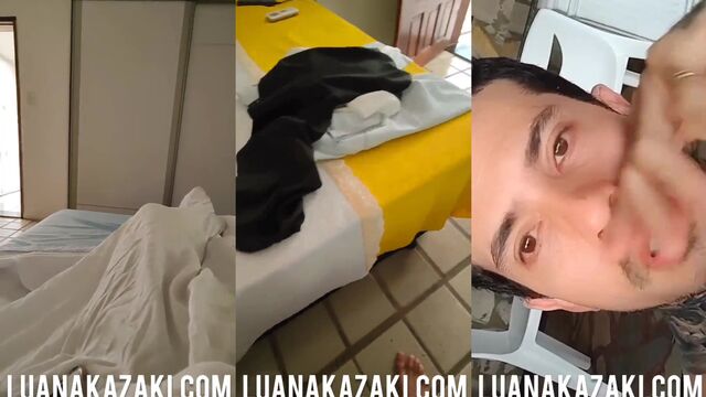 Cute girl Luana Kazaki fucks with a young boy