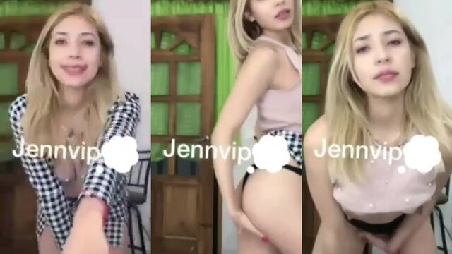 TikTok star Jend1az gets naked and shows her filthy ass