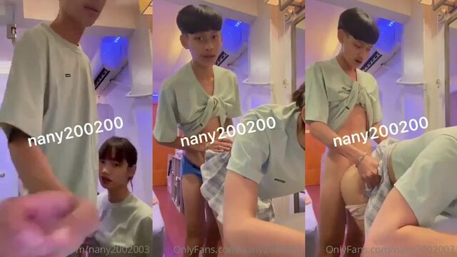 Beautiful Thai ladyboy Nany2002003 masturbating her sweet pussy