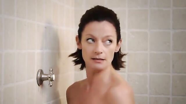 Cute Michelle Gomez in a super beautiful dress!