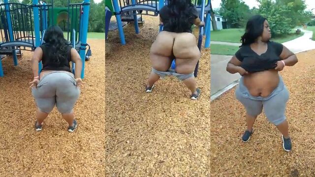 The fat ass of the BBW is like a pear and is very sexy to look at