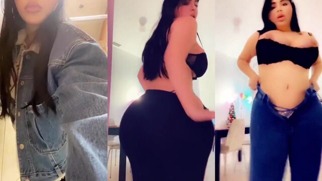 Busty stripper Crystal Lust masturbates on a webcam show in the cabaret