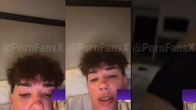 James Charles gets his dick covered in cum after intense action