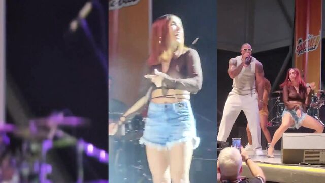 Anitta is not happy with her body, so she goes to a peep show