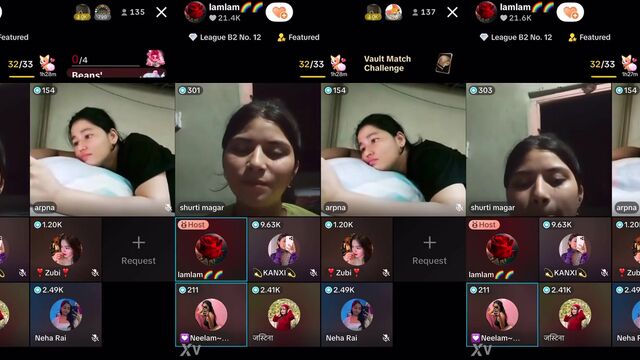 Nepali TikTok video featuring a daring couple getting intimate