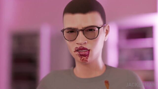 Hot woman fucked by a guy in 3D animation