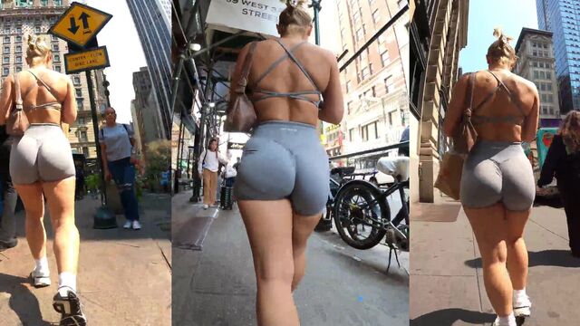 This girl has a phat ass and she jiggles it with great pleasure
