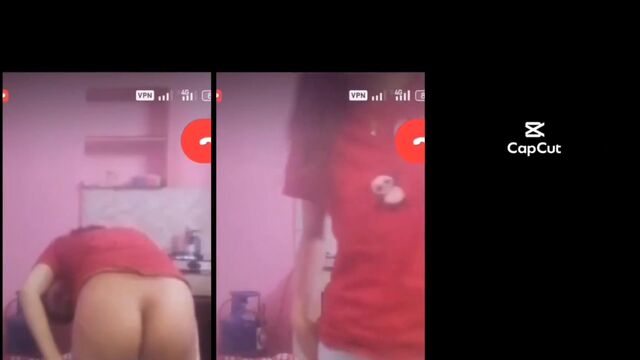 A girl got fucked during a video call with her boyfriend