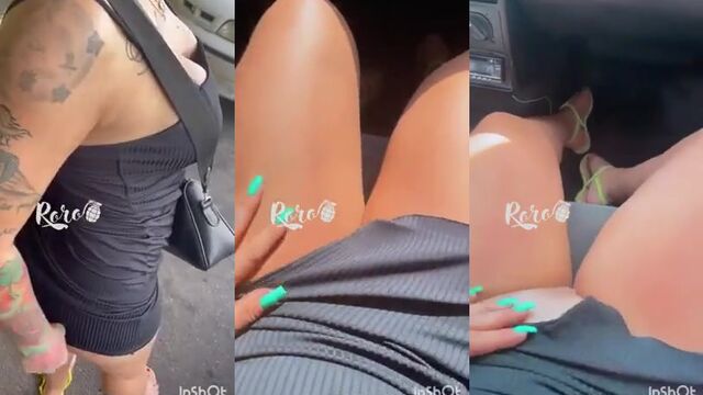 Walking in the dress market without panties