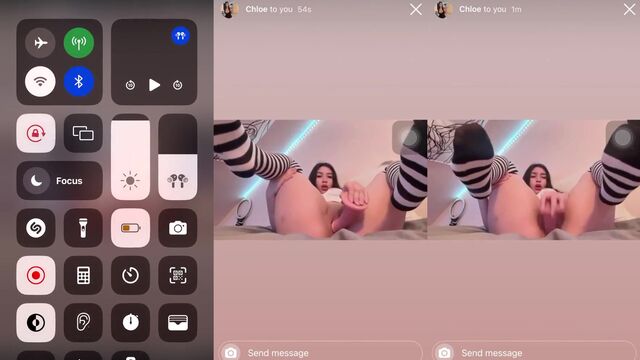 A sexy girl is doing magic with her sweet pussy, xoxo style