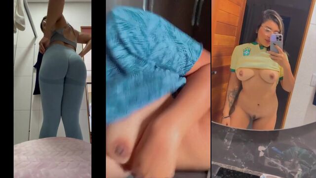 I'm training my ass with the help of a friend, Colombiana Gaby