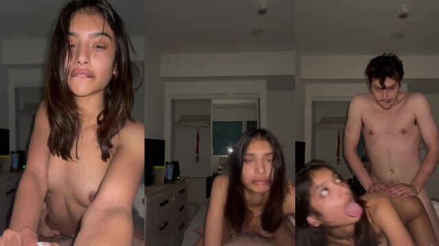 Cute college teen gets fucked in doggystyle position by her tutor