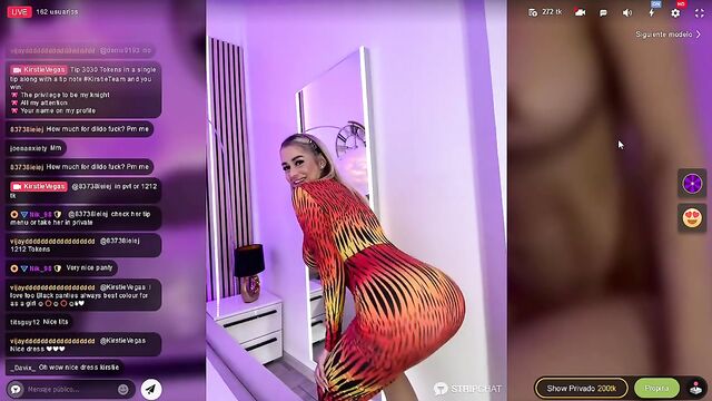 A variety of strip chat content is available