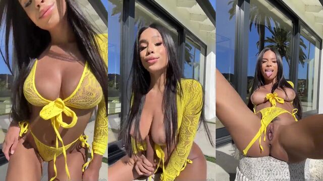 A cute Latina baddie gets her pussy filled with cum