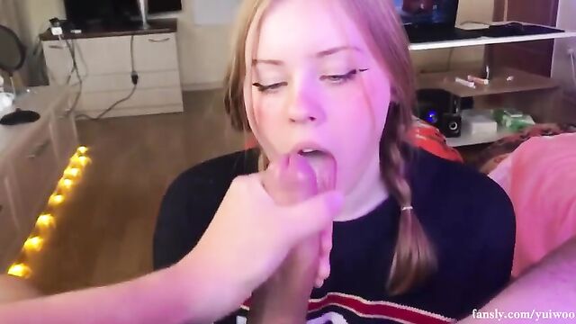 Oops, sorry, looks like someone "accidentally" walked in on you jerking off, would mind a helping hand?