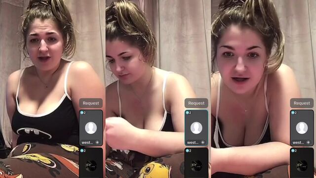 A sexy woman challenges the NSFW TikTok Silhouette challenge while bent over