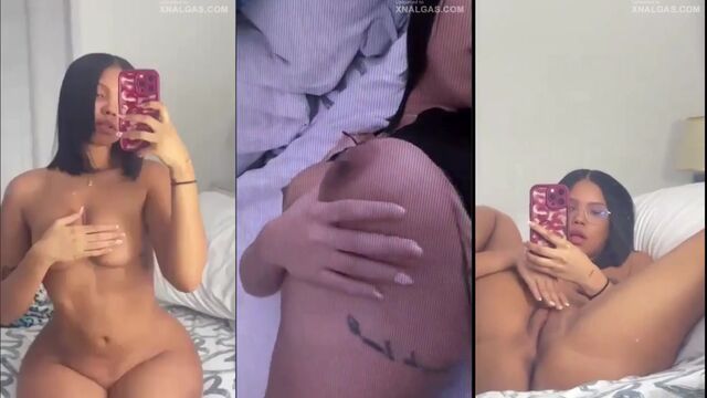 Look how Peny Rodriguez caresses her sweet pussy when she masturbates