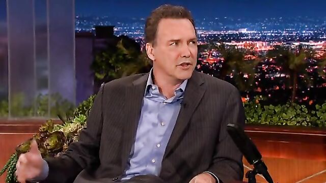 Comedians Norm Macdonald and Thomas Haden Church jerk off in car