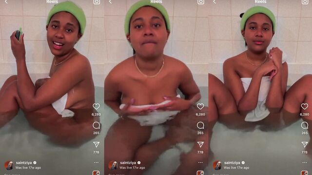 Saintsiya pussy slip and nip slip during instagram live dress try on haul