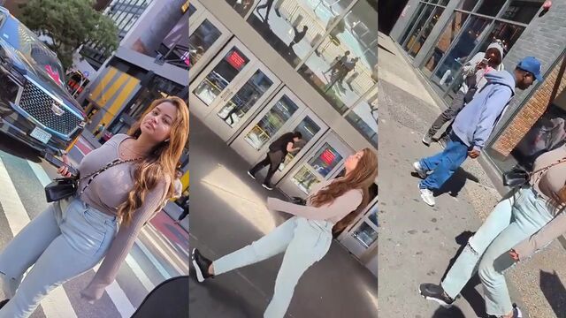Candid scenes with ebony feet, soles, and toes in public