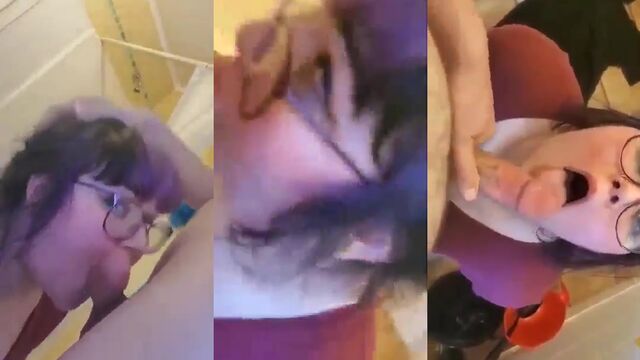 Chubby e-girl gets fucked in the bathroom, just like many others