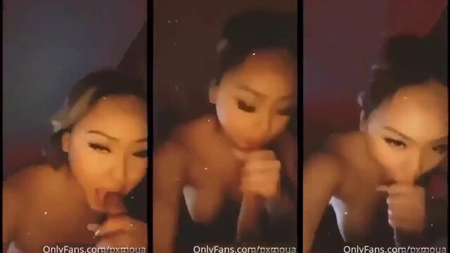 A cute Hmong girl gets fucked hard from behind, ending with a powerful finish