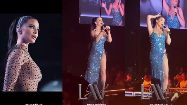 The rock concert was attended by a stunning and sexy woman in the audience
