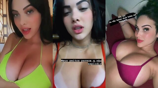 Andrea Garcia's webcam show on Halloween with Emily Bloom