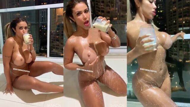 Group sex orgy in the shower with the gang, featuring Cris Galera