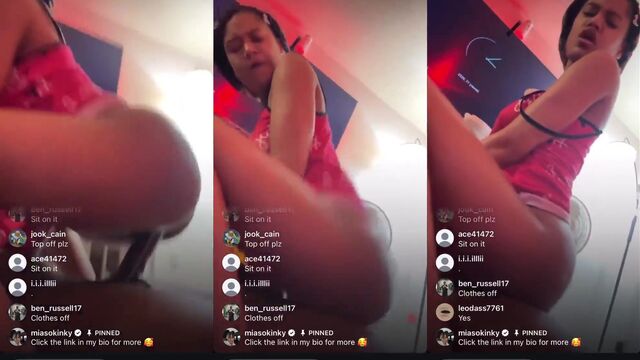 A woman from Washington, Lamia, has sex with a guy in POV style