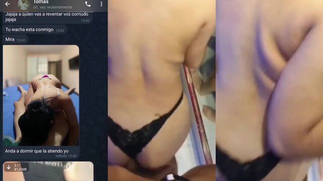 The guy has a huge cock, he's a real cornudo