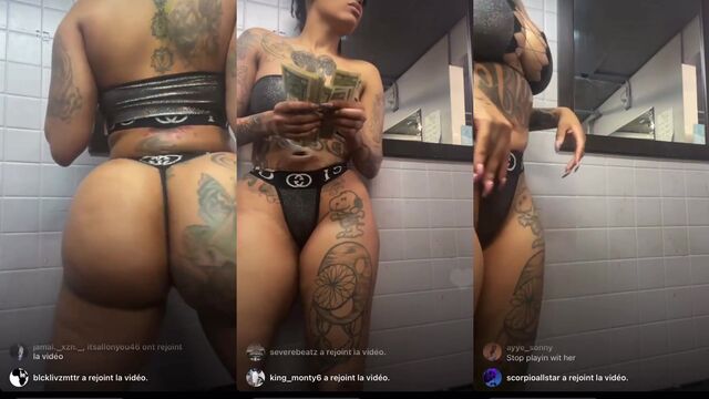 A man got his cock slapped during an Ig live stream