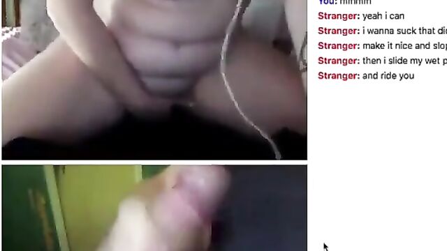 Blonde teen gets fucked on omegle after a short talk