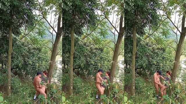 Nepali couple enjoying intimate moments with passionate play
