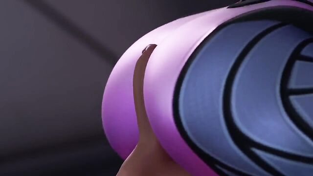 Widowmaker plays with your cock in an animated scene