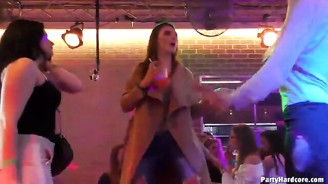 Girls going crazy in Las Vegas, part 2, wild party action