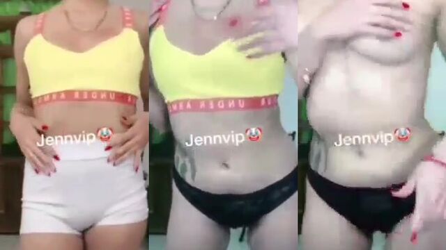 Hot TikTok video with a PAWG in a sexy underskirt