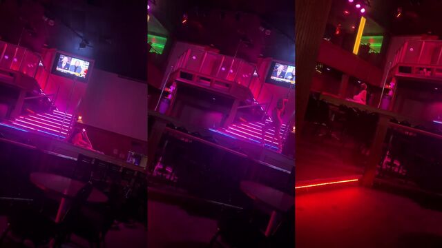 A sexy stripper takes off her clothes and starts dancing