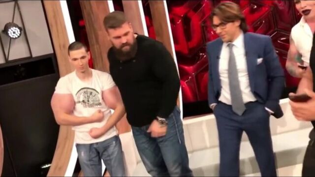 Николай Соболев и Кирилл Терешин на передаче Прямой Эфир