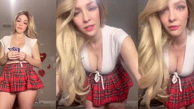 A huge tit girl is oiled and gets nuts popped on her