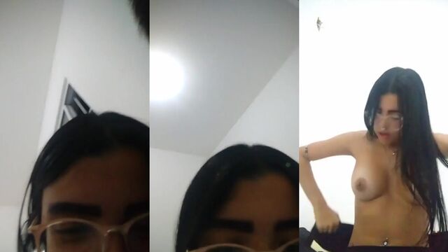 Live show with sweet cherries and a hot young girl