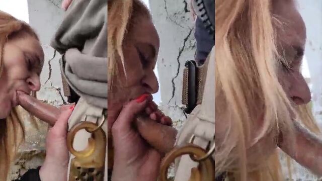 A blowjob tour around Skid Row area with a thrilling twist