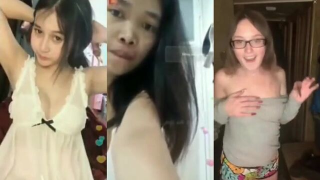 Downblouse girls compilation with accidental nipple slips and more