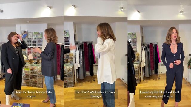 Trinny Woodall gets her pussy eaten by a young guy