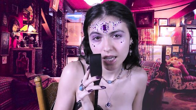 The sorceress plays with you using her toys JOI