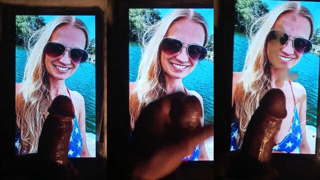 Emily has a hot and passionate cum tribute scene with KingYeb