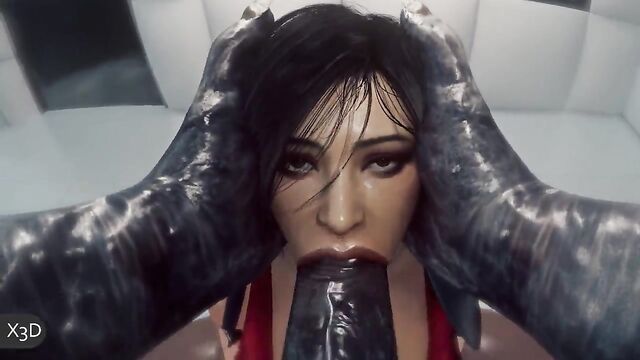 Ada Wong is a test subject in a intense sexual scenario