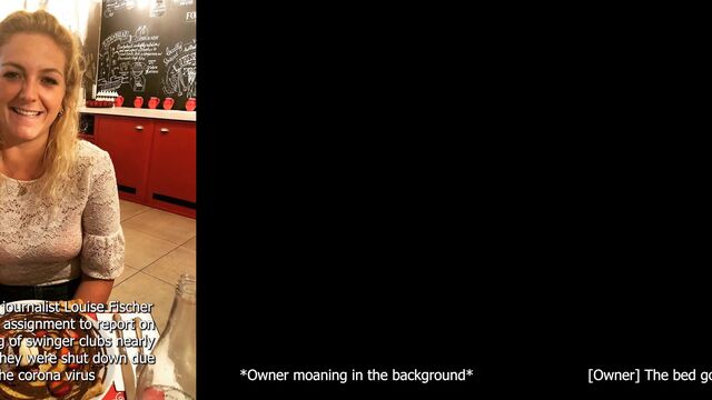 A Danish journalist was fucked at a swinger club in this hot vid