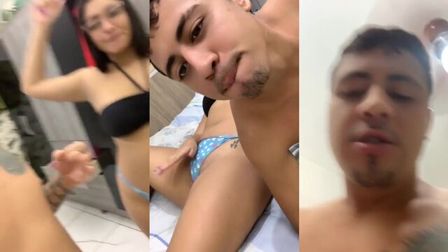 I'm eating my girlfriend's pussy and cumming on her - CASAL HOT BRASIL