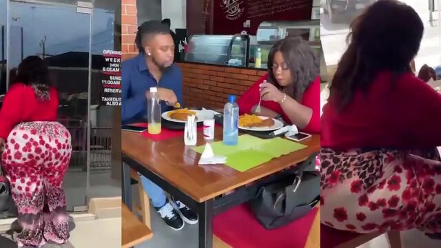 The Queen SSBBW from Nigeria gets served a massive meal